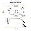 Calabria 1106 Pilot Reading Glasses +1.00 Gun metal (3pack) Mens
