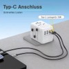 Offgridtec Universal Travel Adapter Worldwide 2X USB-A and 2X USB-C
