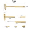 6-in-1 Mini Brass Hammer Dual Head Small Hammer Multifunction Copper