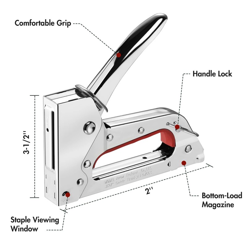 Arrow JT27 Light Duty Staple Gun Kit, Thin Wire Stapler