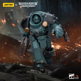 JOYTOY Warhammer 40k The Horus Heresy Sons of Horus Tartaros Terminator Squad Terminator with Combi Bolter and Chainfist 1:18 Scale Action Figure