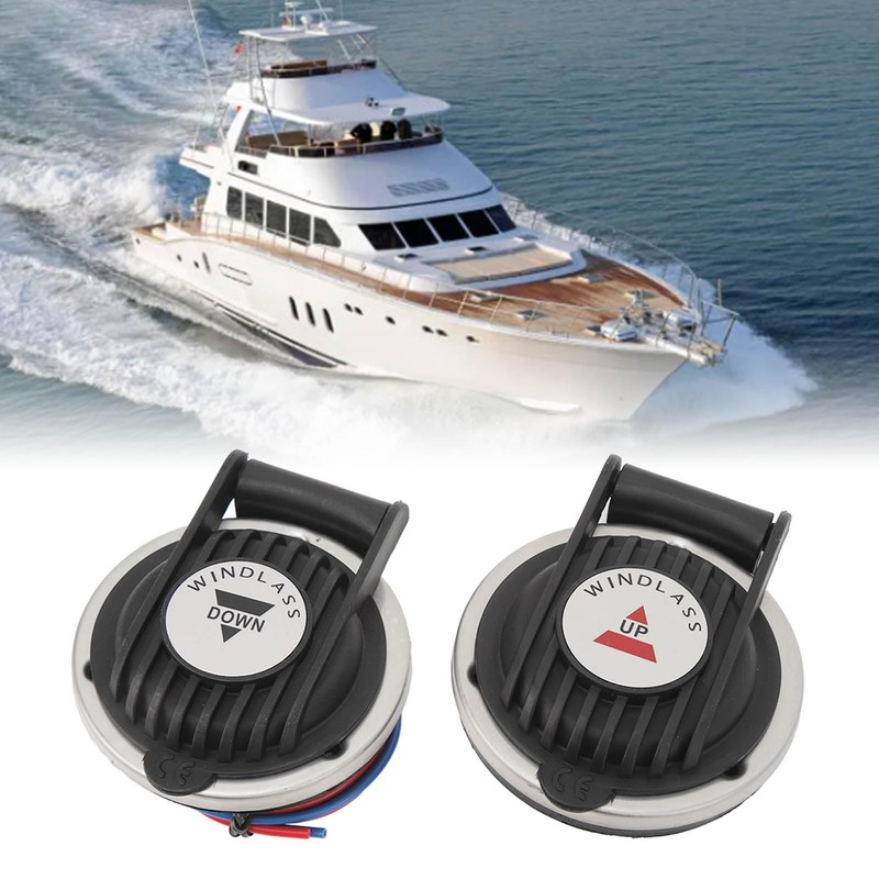 XTevu 2Pcs Windlass Foot Up Down Switch, Rustproof Sturdy Safety