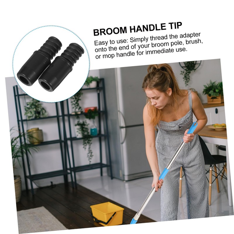 OATIPHO 2pcs Broom Handle Connector Broom Handle Tips Broom Handle
