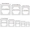 8 Pieces Hexagon Simple Large Wall Stencil for Painting -