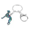 DOWAY Cute Whippet Dog Keychain Keyring Charm Whippets Gifts for