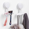 LEVERLOC Razor Holder for Shower 2 Pack, Powerful Suction Cup