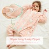 MICHLEY Flannel Baby Sleeping Bag Unisex Pajamas, Long Sleeve Zipper