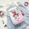 JOKnet Mailing Service with D-ring Vertical Clear Pocket Shoulder Bag,