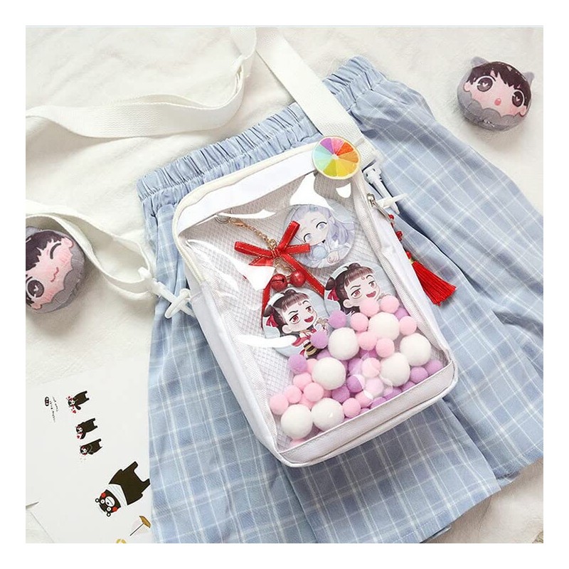 JOKnet Mailing Service with D-ring Vertical Clear Pocket Shoulder Bag,
