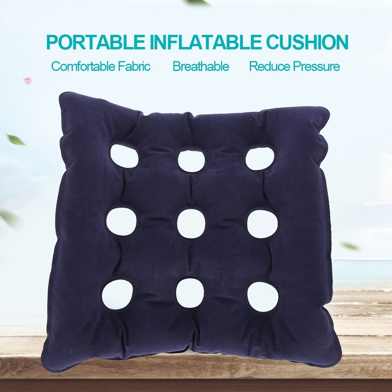 Portable Thick Inflatable Seat Cushion Comfortable Chair Cushion for Elderly