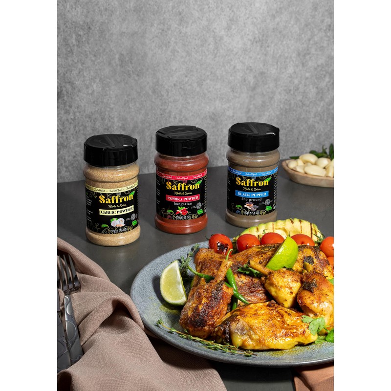 Saffron Herbs & Spices - Fine Ground Black Pepper in