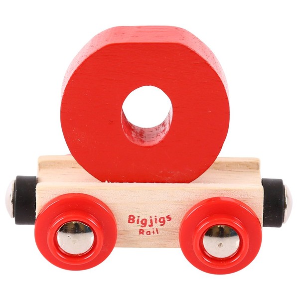 Bigjigs Rail Rail Name Letter O (Red)