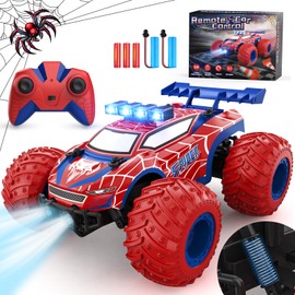EpochAir 1:18 Remote Control Car - 20km/h 2.4GHz All Terrain Off-Road Monster Truck with Bodylights&Headlights &Headlamps, Rechargeable Toy Car Gift for 3 4 5 6 7 8 9 10-12 Year Old Boys Girls Kids