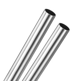 M METERXITY 2-Pack 250mm 304 Stainless Steel Tube, 20mm OD 1mm Wall Thickness Seamless Stainless Steel Tubing for Construction/Machining/DIY Crafting, Metal Straight Pipe [20x0.04x10IN]