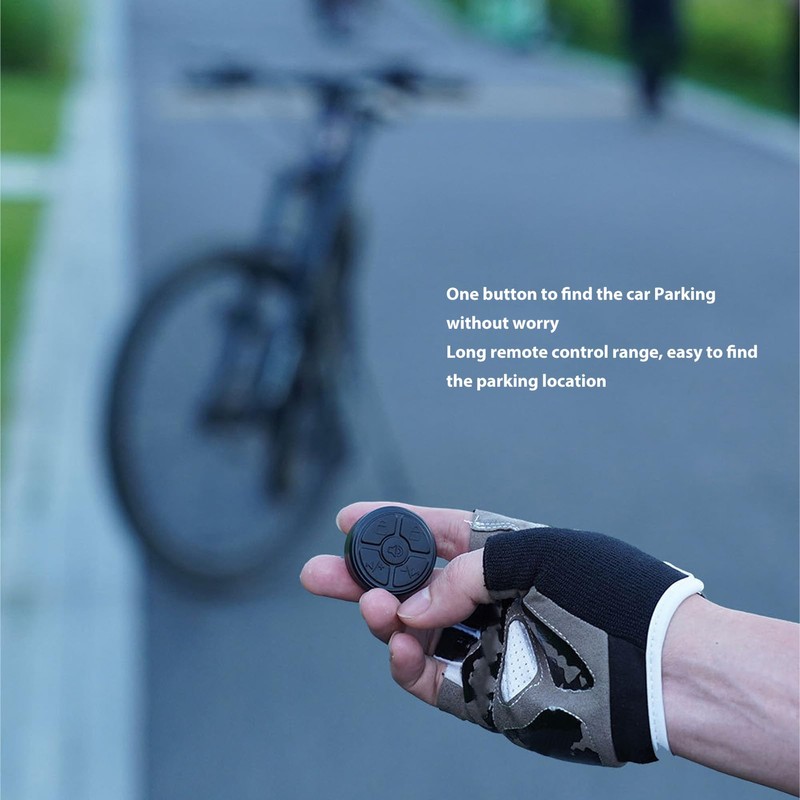 Alomejor Adjustable 80-130DB Electric Bicycle Horn with Remote Control, USB