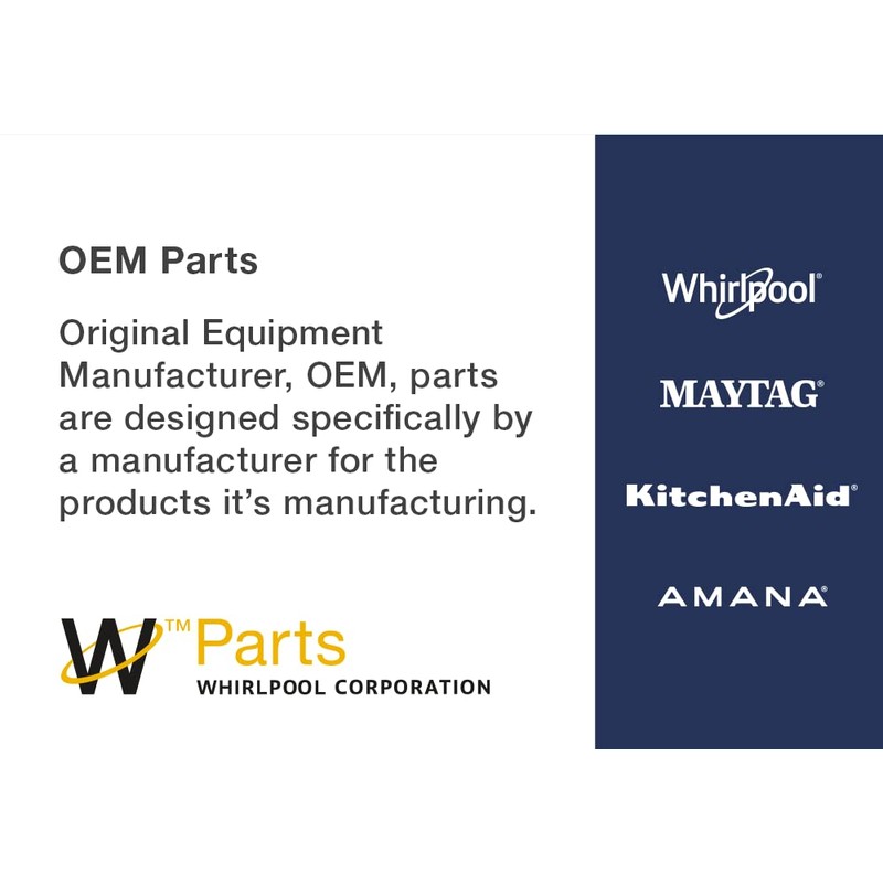 Whirlpool W10854425 Mounting Clip, white