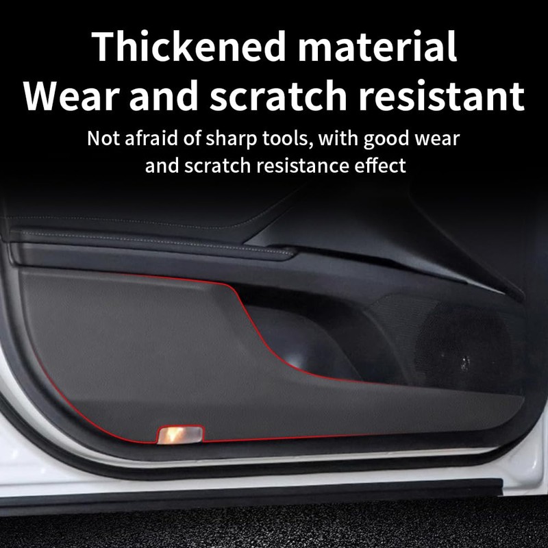 LUNQIN Toyota Camry Accessories Car Door Anti Kick Pad 2018