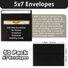 Meiikun Envelopes 5x7, 50 Pack A7 Envelopes Self Seal, Printable