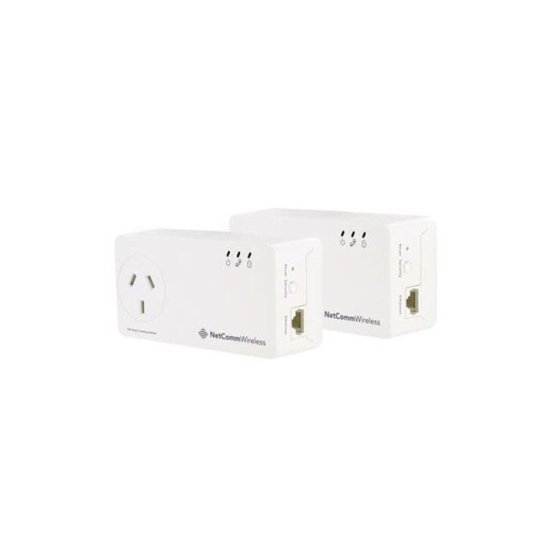 Netcomm NP511 AV500 Powerline Twin Pack with AC Passthrough