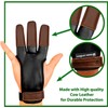 KESHES Archery Glove Finger Tab Accessories - Leather Gloves for
