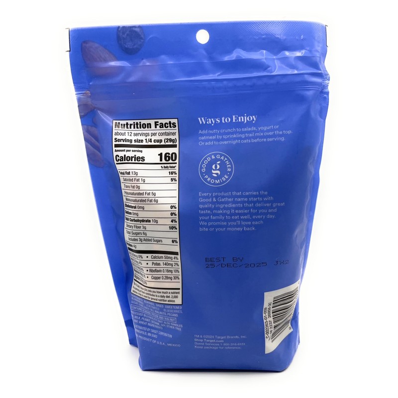 Blueberry Nut Trail Mix 12oz/340g – Pack of 1