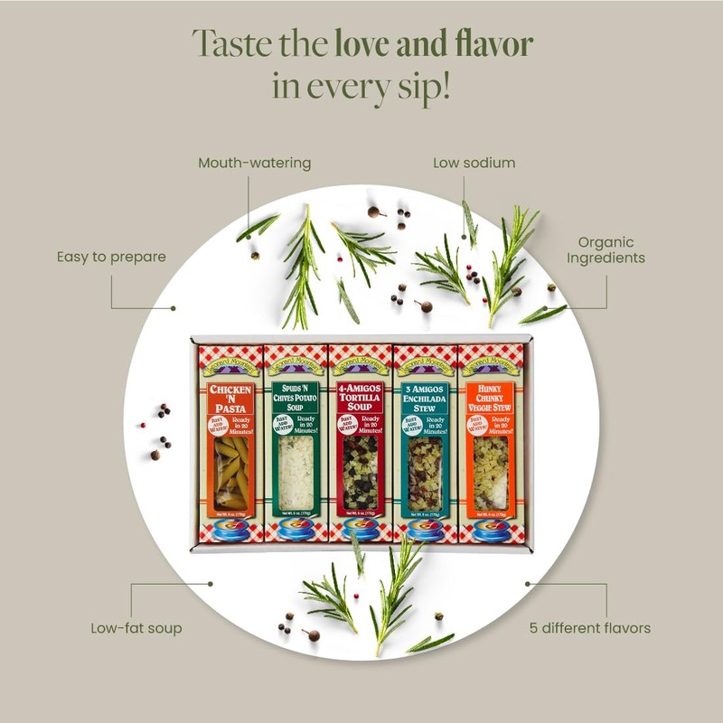 Leonard Mountain Soup Sampler Dry Soup Mix, 5 count