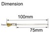 Luo ke 20 Pcs Extended Shank Brass End Brushes, 1/8''