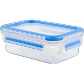 Tefal N10142 Storage Container, Rectangle, 19.7 fl oz (550 ml), Sealed Seal, Integrated Structure, Master Seal, Fresh MW Rectangle, 30 Years Warranty