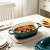 Davnjcka Enamelled Cast Iron Bread Loaf Pot, Non Stick Dutch