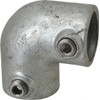 PRO-SAFE Galvanized Structural Pipe Rail Fitting: 90° Elbow for 1-1/4"