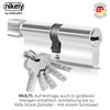 GERCAR 3x Knob Cylinder Simultaneous Locking 3 Locking Cylinders 45/45