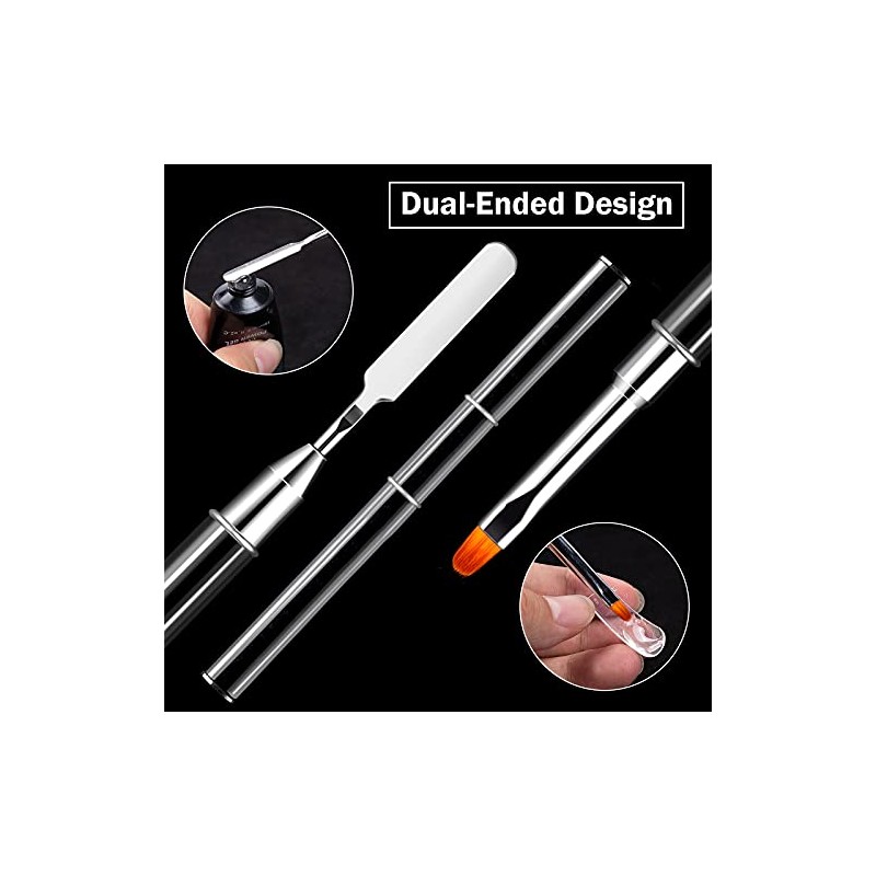 Dual Nail Forms Set, 120pcs Dual Forms Nails with 10pcs