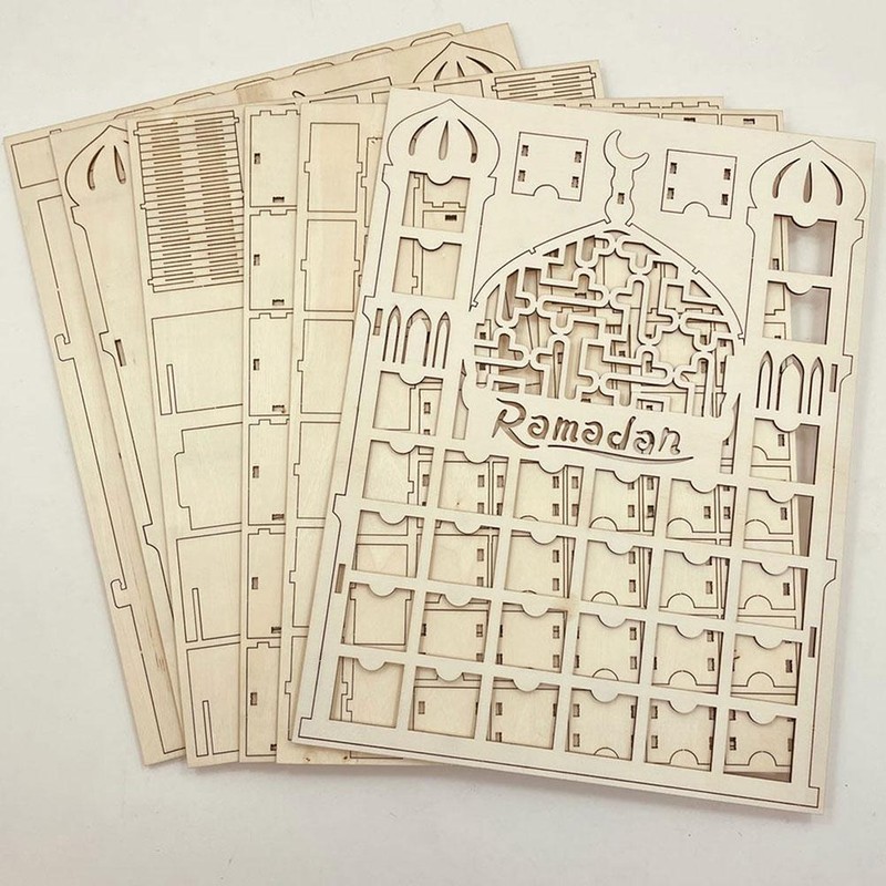 Wooden Ramadan Advent Calendar 2022 Eid Ramadan Mubarak Advent Calendar