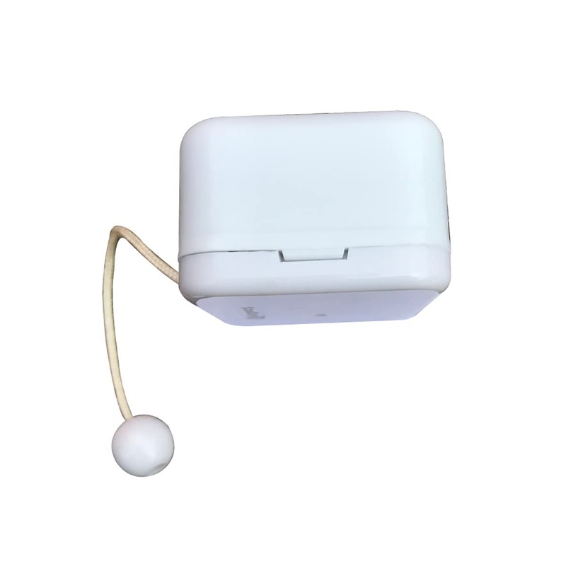 BinkeGG White Plastic Pull String Cord Music Box with Sankyo
