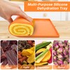 Aemygo 6 Pcs Silicone Dehydrator Sheets with Edge, Reusable Mesh