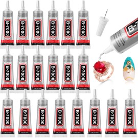 20Pcs 15ml B7000 Glue Clear Adhesive Jewelry Bead B-7000 Glue for Jewelry Rhinestone DIY Cell Phone Repair Clothes Glass Metal Stone Beads Wooden Small Part Item