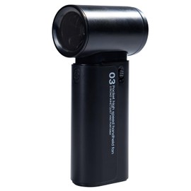 UCLOUDSOME Handheld Portable Powerful Small Fan 12H Max Cooling Time, 4000mAh Type-C Rechargeable Personal Battery Operated Mini Pocket Fan with 3 Speeds for Home/Office/Travel/Outdoor - Black