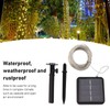 Solar Rope Light 100 LED Waterproof Weather Resistant Decorative Solar