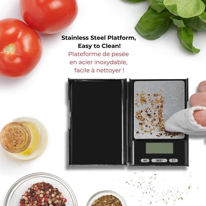 Starfrit High Precision Pocket Scale - Stainless Steel Platform -