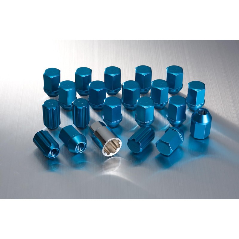 WORK Aluminum Wheel Nuts Set of 20 with Lock Nuts