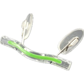 Switch It! Original Universal Nose Bridges & Comfort Pads for Switch It! Glasses - Perfect Fit, Skin-friendly, Durable, With neon green stripes 626