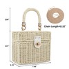 Youjaree Handwoven Rattan Bag for Women Wicker Crossbody Shoulder Bag