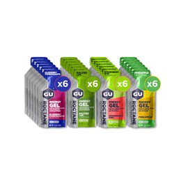 GU Energy Roctane Ultra Endurance Mixed Pack Energy Gel, On-The-Go Sports Nutrition for Running, Biking, Hiking or Skiing, Fruity Assorted Flavors, 24-Count