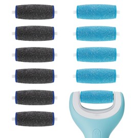 Pack of 11 Callus Remover Replacement Rollers, Includes 6 Extra Coarse and 5 Regular Coarse Replacement Heads, Compatible with S-choll Velvet Smooth Replacement Rollers