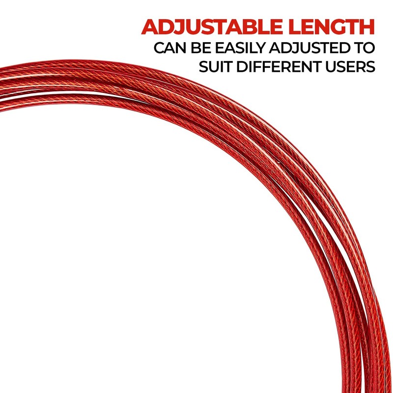 EDIFIT, Skipping Rope, 3 Metres, 165 mm Handle, Adjustable, for
