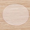 1 Pair 1.0mm Thickness Transparent Round Watch Crystal Glass for