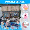 Mini Resin Animals to Hide, 140 Pcs Mini Resin Animals