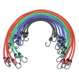 Extra Strong 4 Lengths, Expander Luggage Tensioner, Rubber Rope, Tensioning Elastic Straps with Hooks, Stretchy Bicycle Tie Down Strap, Attachment Strap, Length (40/60/80/100 cm) Elastic Band, for