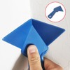 OZXNO 4 Pcs Drywall Trowel Plastic Corner Knife Blue Inside