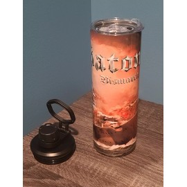Sabaton: Bismarck 20 oz tumbler (custom made) NEW w 2 lids